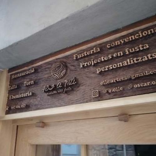 Detalle de nuestro rótulo finalizado