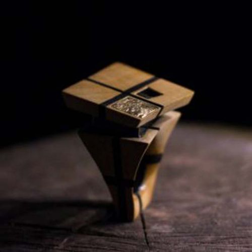 Anillo palo amarello ébano